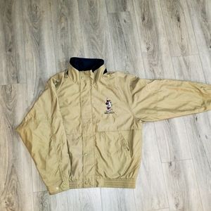Vintage Disney Mens Windbreaker Jacket Beige Golf